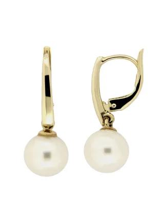 Orolino Ohrringe 585 Gold Perle weiß 7,5-8,0mm