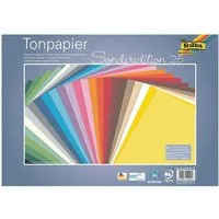 Folia Bastelkartonpapier Sonderedition 25, Tonpapier in 25 Farben, Format 35x50 cm, 130 g/m², 25 Blatt