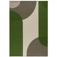 Mazovia Designteppich Geometrisch Wohnzimmer, 80 x 150 cm, Fußbodenheizung