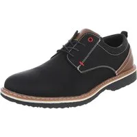 Coolwalk Herrenschnürschuh aus Textil mit Kontrastdetails Schnürschuh (91917744) Blockabsatz Schnürer in Schwarz