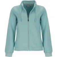 BLUE FLAME Sweatjacke 73033 Damen Freizeitjacke mit Stehkragen mit Kordel und Reißverschluss