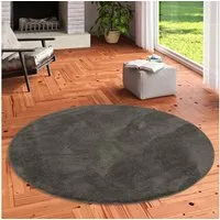 Pergamon Hochflor-Teppich Hochflor Super Soft Teppich Silky Rund, Rund, Höhe: 30 mm