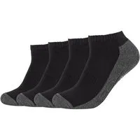 Camano Sneakersocken (4 Paar) mit Rippenbündchen
