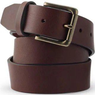 Ledergürtel im Vintage-Stil, Herren,  Braun, Leder, by Lands' End