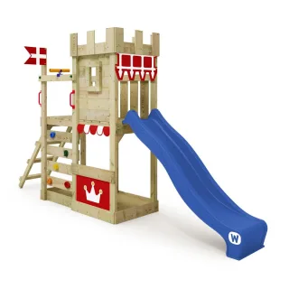 Spielturm CannonFlyer mit Rutsche - Kletterturm Garten Spielplatz für Kinder - Hochwertiges Klettergerüst für Abenteurer - Wickey