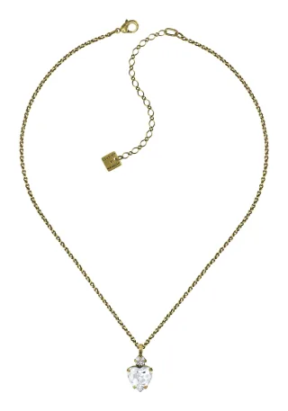 konplott - Kette - Hearts For Us weiß/gold