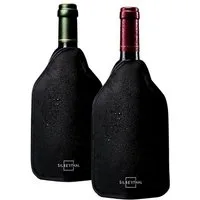 SILBERTHAL Wein- und Sektkühler Kühlmanschette für Flaschen 2er Set, bis zu 2h kühl, für 0,7 - 1L Flaschen, Wasserabweisend, flexibel