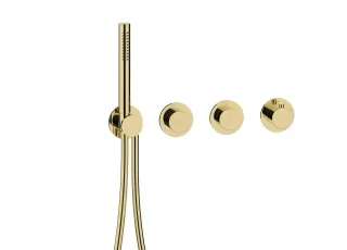 Herzbach MODUL7 PUSH Thermostat-Farbset 2 Verbraucher PVD Gold, 70.702003.1.03 70.702003.1.03