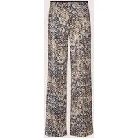 MADELEINE Bügelfaltenhose Weite Bügelfalten-Hose mit Pailletten