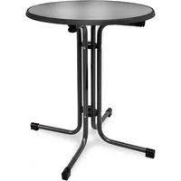 Beautissu Bistrotisch Campingtisch Partytisch Esstisch Gastro Bistroni, Bistrotisch Bistroni Ø70xH70cm Schwarz