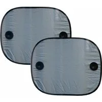 SECUMAX Sonnenschutz-Fensterfolie Textile Kinder Auto Sonnenblende Sonnenschutz 2 Stück Set 44 x 36 cm, Netz