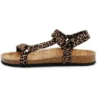 Grand Step Shoes Levi Animal camel/schwarz Damen Sandale