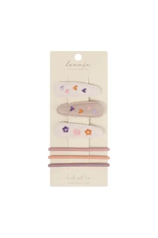 Leevje Haarspangen 'Hearts & Flowers Mix'