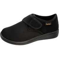 Fischer-Markenschuh Bad Wiessee Hausschuh aus Stretchmaterial, Frotteefutter, Weite L, Einlegesohle herausnehmbar