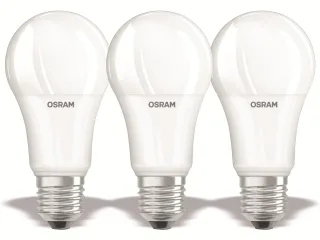 OSRAM LED-Lampe BASE C60, E27, EEK: F, 14W, 1521 lm, 2700 K, 3 Stück