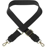 EAZY CASE Schulterriemen Schultergurte für Taschen unifarbend Verstellbarer Trageriemen Ersatz Taschengurt DIY Gürteltasche Schwarz