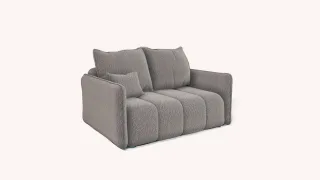 Sofa Designersofa 2-Sitzer MORGANO Stoff Abriamo Beige