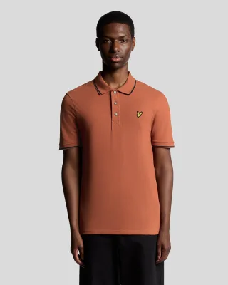Lyle & Scott Poloshirt mit Farbverlauf – Rot