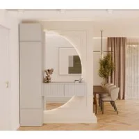 Raumhirsch Furniture Schuhschrank Garderobenschrank mit Stauraum (Maße 35 x 50 x 238 cm)
