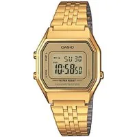 CASIO VINTAGE Chronograph LA680WEGA-9ER, Quarzuhr, Armbanduhr, Damenuhr, Digitaluhr, Edelstahlarmband