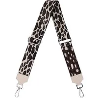 MIRROSI Schulterriemen Made in Italy aus Echtleder Schultergurt für Tasche zum Wechseln (Beige, Karabiner in silberner Farbe, 1x Taschengurt)