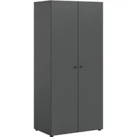 Home affaire Kleiderschrank BILLINGS, Schlafzimmerschrank, Schrank, Garderobenschrank (OTTO BESTSELLER, Garderobe & Schlafzimmer) Breite 80cm, grau, 2-türig, inkl. 1 Kleiderstange und 1 Ablageboden