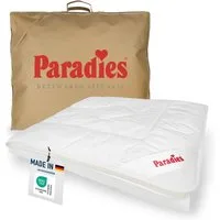 Paradies Kunstfaserbettdecke Prima, Bettdecke 135x200 cm, 155x220 cm und 200x200 cm, Füllung: 100% Polyester, Bezug: 100% Baumwolle, leichte Sommerdecke 135 x 200cm, Made in Germany