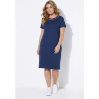 MIAMODA Jerseykleid Jerseykleid A-Linie Zierperlen Halbarm
