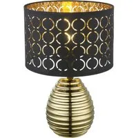 GLOBO LIGHTING Schreibtischlampe Globo Tischleuchte Mirauea 38 x 25 cm E27, max. 60, Ohne Leuchtmittel, Dimmbar ohne Bewegungsmelder