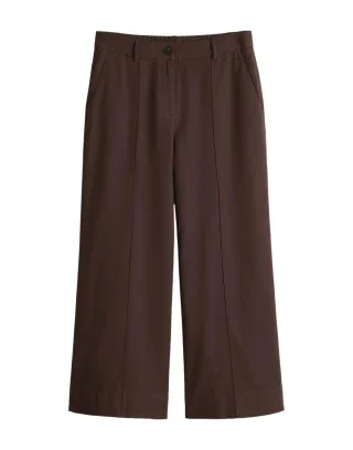 Opus - Culotte mit weitem Bein - Meeri breath braun - Gr. - 36