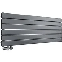 SONNI Heizkörper Heizkörper Wasserbeheizte Heizkörper,Breite 1200mm,Schwarz und Weiß