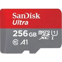 Sandisk Ultra microSDXC Speicherkarte (256 GB, Class 10, Adapter)