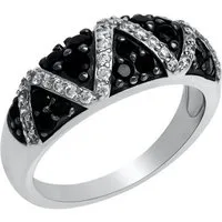 CELESTA Fingerring 925 Sterling Silber rhodiniert