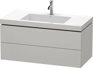 Duravit L-Cube c-bonded Set wandhängend Betongrau Matt 1000x480x500 mm - LC6928O0707 LC6928O0707