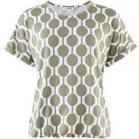 STOOKER WOMEN Kurzarmshirt STCLEA Print T-Shirt Regular Fit T-Shirt Spitzen- Shirt für Damen
