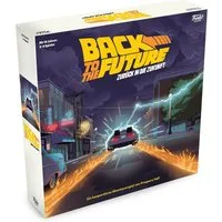 Funko Spiel Back to the Future (deutsch), Brettspiel, Enthält DeLorean-Zeitmaschine und 7 Miniaturen