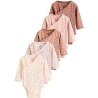 Next Langarmbody Baby Wickel-Bodysuits im 5er-Pack (5-tlg)