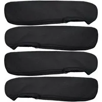 BREMER SITZBEZÜGE Autositzbezug Armlehnenbezug für Fiat Ducato, Peugeot Boxer, Citroen Jumper, Set, 4-tlg., Armlehnenbezüge für Fahrer und Beifahrer, in Schwarz