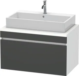 Duravit DuraStyle Konsolenwaschtischunterbau wandhängend Graphit & Weiß Matt 900x548x512 mm - DS5313 DS531304918