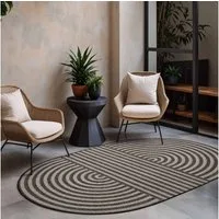 Ted Baker Teppich Woodfield, Wendeteppich, oval, Höhe: 8 mm, Designteppich, Wetterfest, Pflegeleicht, Modern, Wohnzimmer, Terrasse