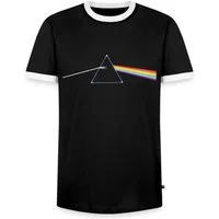 Spreadshirt T-Shirt Pink Floyd The Dark Side Of The Moon Männer Kontrast T-Shirt (1-tlg)