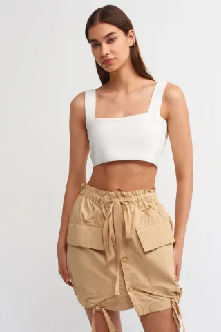 Hohe Taille Mini Cargo-Rock