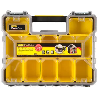 STANLEY FATMAX Organizer 10 T. Fächer 44,6x11,6x35,7cm herausnehmbare Boxen - 1-97-518