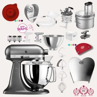 KitchenAid Artisan 4,8 Liter KSM175 Spar-Set mit Food Processor &...