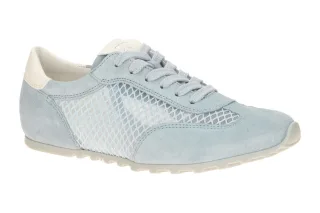 Paul Green Damen Sneaker 5542-019 Blau Acqua/Sky Velourleder Textil Luftiges ...
