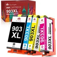 Toner Kingdom 903 Drucker für HP 903 XL Multipack Officejet Pro 6950 6960 6970 Tintenpatrone (999-tlg., OfficeJet 6950 6951 Pro 6960 6970 6974)