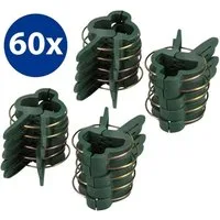 mumbi Gartenpflege-Set Gartenpflege-Set 60x Pflanzenclips Klein Pflanzenklammern Rankhilfe