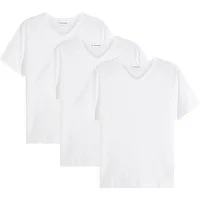 bonprix T-Shirt (Packung, 3-tlg) Regular Fit, V-Ausschnitt, aus Baumwolle