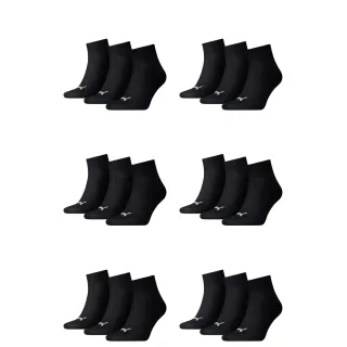 18 Paar Puma Unisex Quarter Socken Sneaker Gr. 35 - 49  für Damen Herren Füßling...