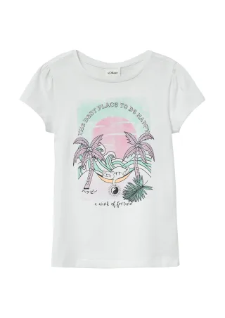 s.Oliver - T-Shirt weiß - Gr. - 116/122